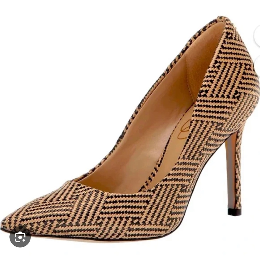 Sam Edelman Black and Tan Heels with Stiletto Elegance